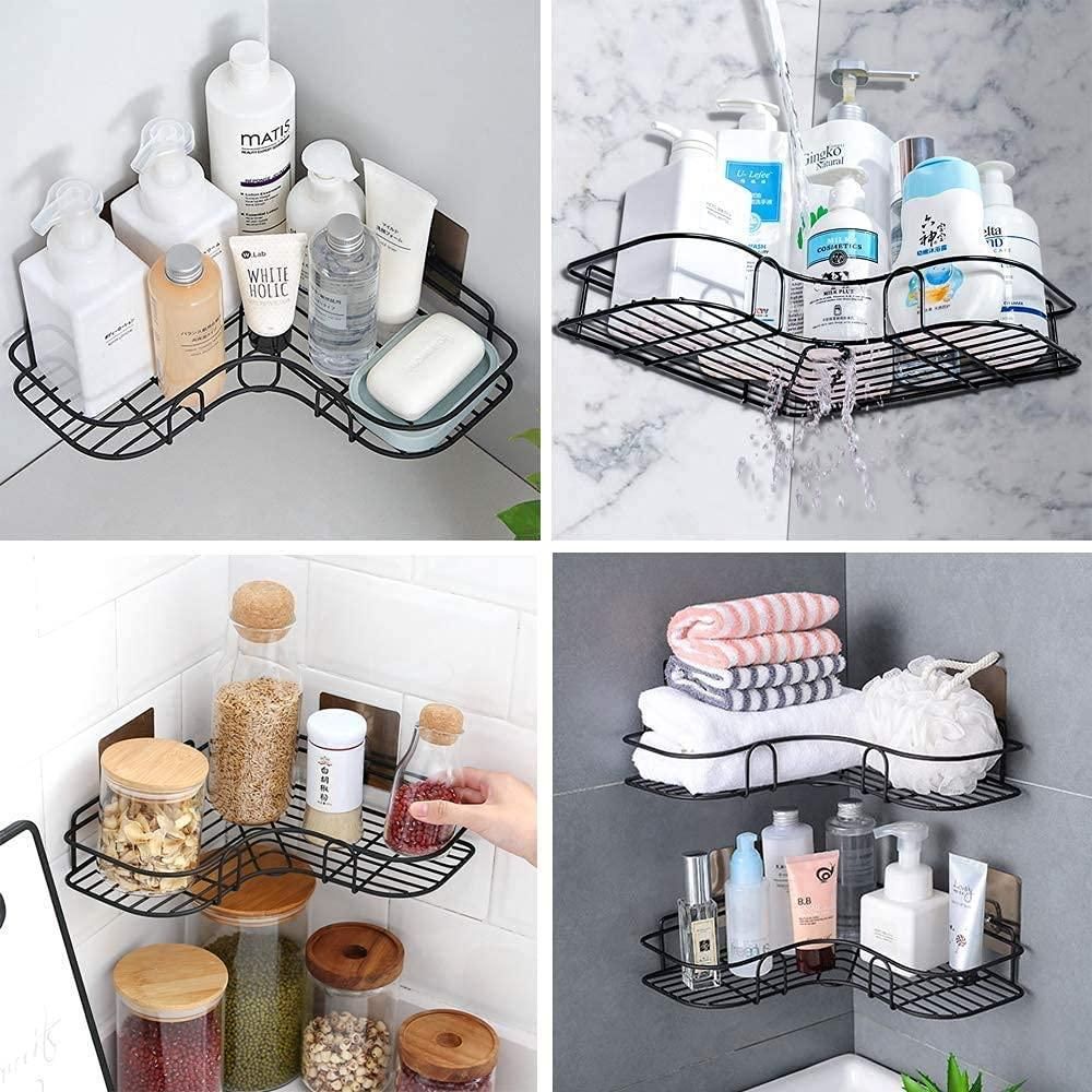 Metal Bathroom Corner Rack Storage